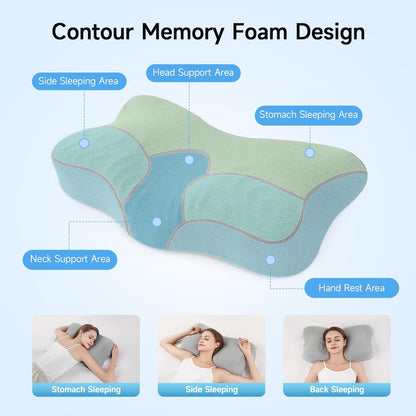 Deep Sleep Memory Foam Pillow for Pain Relief