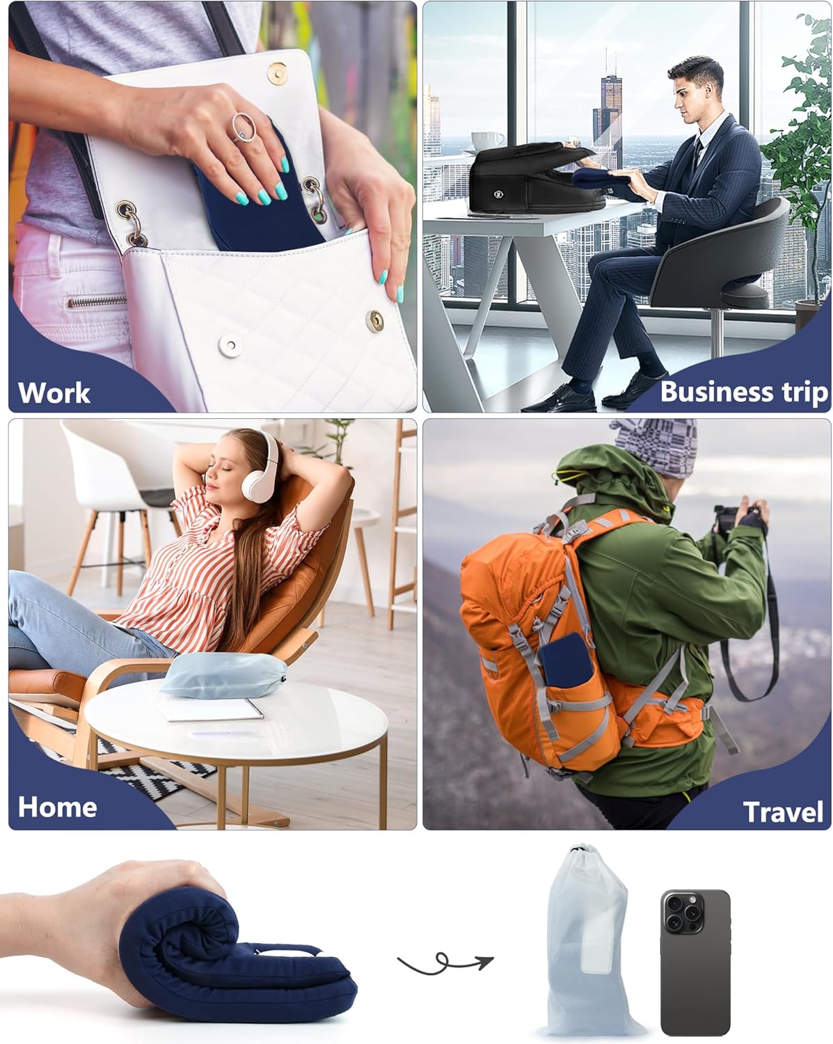 Neck Brace, Silicone Washable Upgrade, Cervical Collar for Neck Pain and Support, Soft Cervicorrect Neck Brace for Sleeping, Neck Tension Reliever