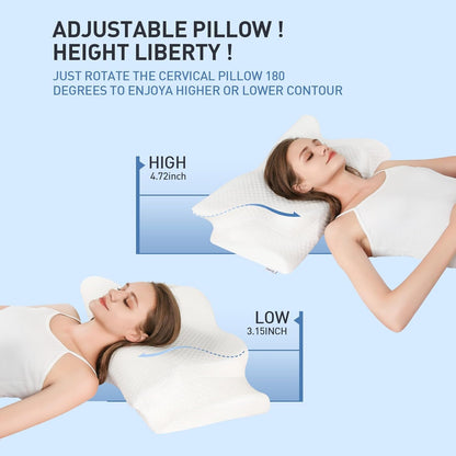 Bed Pillow for Side Back Stomach Sleeper